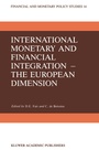 Cover: International Monetary and Financial Integration - The European Dimension - Springer