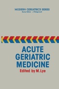 Cover: Acute Geriatric Medicine - Springer