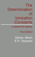 Cover: The Determination of Ionization Constants - Springer