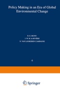 Cover: Policy Making in an Era of Global Environmental Change - Springer