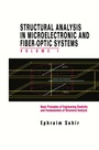 Cover: Structural Analysis in Microelectronic and Fiber-Optic Systems - Springer
