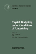 Cover: Capital Budgeting Under Conditions of Uncertainty - Springer
