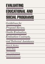 Cover: Evaluating Educational and Social Programs - Springer