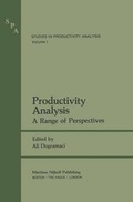 Cover: Productivity Analysis - Kluwer Academic Publishers