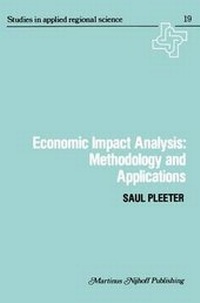 Enlarge image Cover: Economic Impact Analysis - Kluwer Academic Publishers