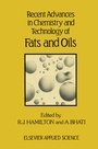 Cover: Recent Advances in Chemistry and Technology of Fats and Oils - Springer