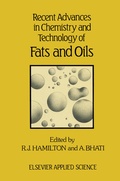 Cover: Recent Advances in Chemistry and Technology of Fats and Oils - Springer