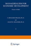 Cover: Managerialism for Economic Development - Springer