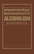 Cover: Phenomenology and Treatment of ALCOHOLISM - Springer