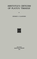 Cover: Aristotle's Criticism of Plato's 'Timaeus' - Springer