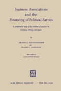 Cover: Business Associations and the Financing of Political Parties - Springer