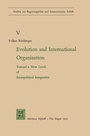 Cover: Evolution and International Organization - Springer