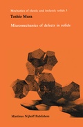 Cover: Micromechanics of defects in solids - Springer