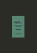 Cover: The Early Reception of Berkeley's Immaterialism 1710-1733 - Springer