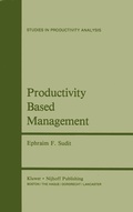Cover: Productivity Based Management - Springer