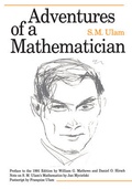 Cover: Adventures of a Mathematician - University of California Press