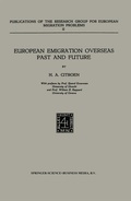 Cover: European Emigration Overseas Past and Future - Springer