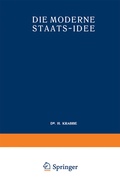 Cover: Die Moderne Staats-Idee - Springer