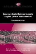 Cover: Compensation for Personal Injury in English, German and Italian Law - Cambridge University Press