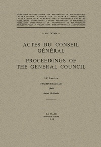 Abbildung von: Actes du Conseil Général / Proceedings of the General Council - Springer