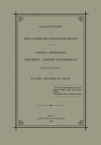 Abbildung von: Quellenstudien zur Holländischen Kunstgeschichte - Springer