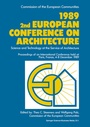 Cover: 1989 2nd European Conference on Architecture - Springer