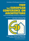Cover: 1989 2nd European Conference on Architecture - Springer