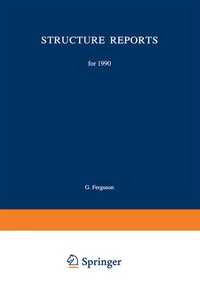 Enlarge image Cover: Structure Reports for 1990 - Springer