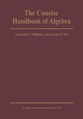 Cover: The Concise Handbook of Algebra - Springer