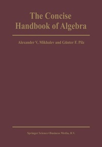 Enlarge image Cover: The Concise Handbook of Algebra - Springer