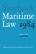 Bild: Yearbook Maritime Law - Springer