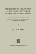 Abbildung von: The Element of Negotiation in the Pacific Settlement of Disputes Between States - Springer