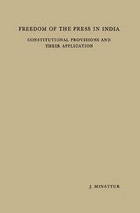 Abbildung von: Freedom of the Press in India - Springer