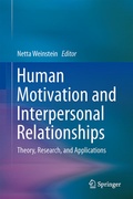 Cover: Human Motivation and Interpersonal Relationships - Springer