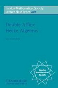 Abbildung von: Double Affine Hecke Algebras - Cambridge University Press