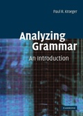 Cover: Analyzing Grammar - Cambridge University Press