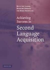 Enlarge image Cover: Achieving Success in Second Language Acquisition - Cambridge University Press