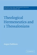 Cover: Theological Hermeneutics and 1 Thessalonians - Cambridge University Press