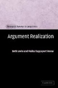 Cover: Argument Realization - Cambridge University Press