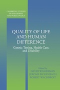 Cover: Quality of Life and Human Difference - Cambridge University Press