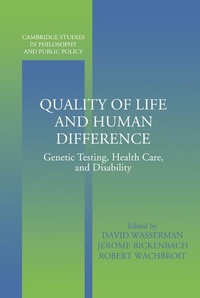 Enlarge image Cover: Quality of Life and Human Difference - Cambridge University Press