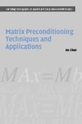 Cover: Matrix Preconditioning Techniques and Applications - Cambridge University Press