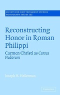 Cover: Reconstructing Honor in Roman Philippi - Cambridge University Press