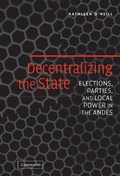Cover: Decentralizing the State - Cambridge University Press