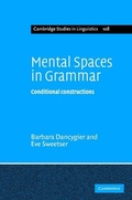 Cover: Mental Spaces in Grammar - Cambridge University Press