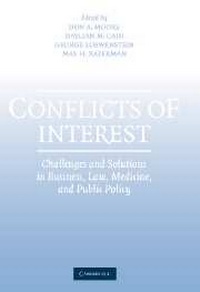 Enlarge image Cover: Conflicts of Interest - Cambridge University Press