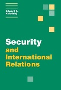 Cover: Security and International Relations - Cambridge University Press