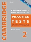 Cover: Cambridge First Certificate Practice Tests 2. Teacher's Book - New Editions