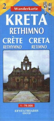 Abbildung von: Crete/Rethimno Road Map with Footpaths - Efstathiadis Group