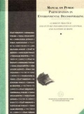 Cover: Manual on Public Participation in Environmental Decisionmaking - REC (Regional Environment Center for Eastern and C
